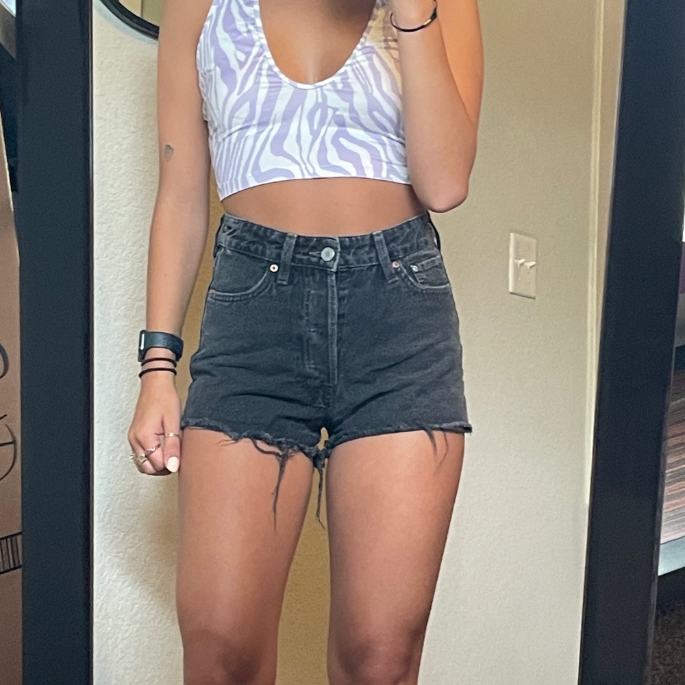 H&M Black Jean Shorts